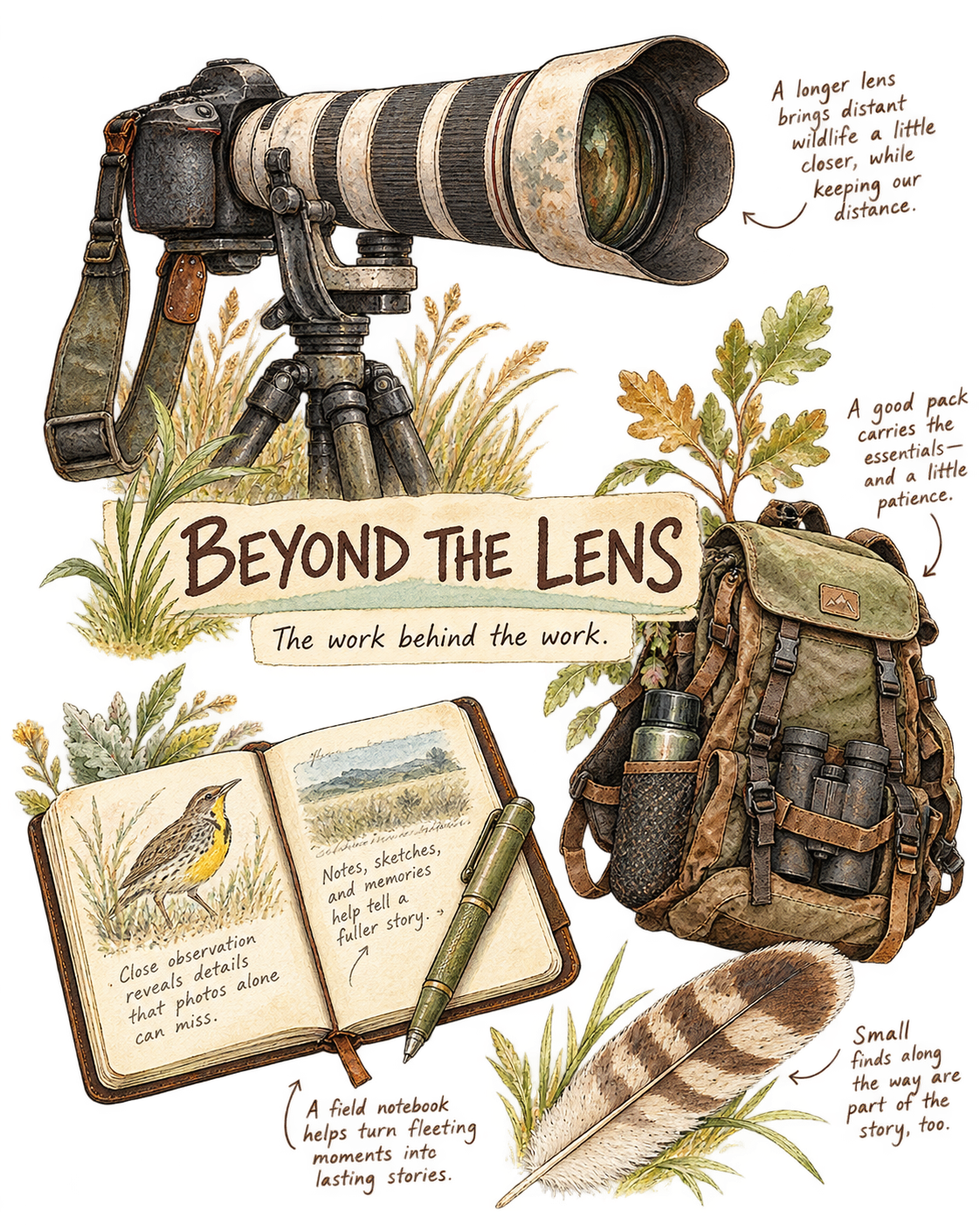 Beyond the Lens field note illustration